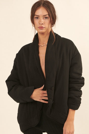 Elegante chaqueta negra Yara